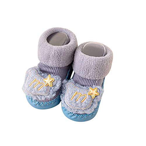 ReSin90s Hausschuhe Kinder Junge Sockenschuhe rutschfeste Lauflerner Schuhe Kleinkind Weicher Stricken Hausschuhe Pour Bébé, Unisex Pantoufles Pour Fille Garçon von ReSin90s