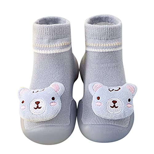ReSin90s Hausschuhe Kinder Junge Sockenschuhe rutschfeste Socken Schuhe Hausschuhe Mit Anti-Rutsch Weiche Sohle Socken Baby Barfußschuhe Kinderschuhe Für Baby Mädchen Junge von ReSin90s