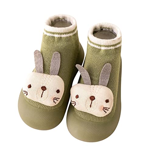 ReSin90s Hausschuhe Kinder Junge Sockenschuhe Unisex Krabbelschuhe Barfußschuhe Lauflernschuhe Kleinkind Niedliche Cartoon Weiche Stricken Kinderschuhe Babybodenschuhe Für Mädchen Jungen von ReSin90s