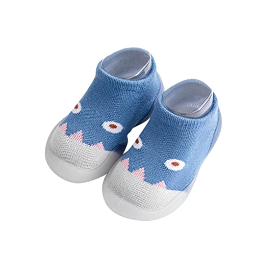 ReSin90s Hausschuhe Kinder Junge Sockenschuhe Weich Flach Gummisohle Anti-Rutsch Lauflernschuhe Babyschuhe Kinder Mädchen Barfussschuhe Kindergarten Slippers Jungen von ReSin90s
