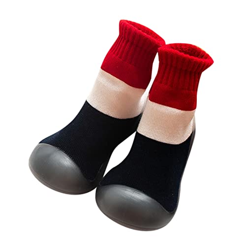 ReSin90s Hausschuhe Kinder Junge Sockenschuhe rutschfeste Hüttenschuhe Cartoon Weicher Stricken Socken Hüttenschuhe Kinderschuhe Babybodenschuhe Für Mädchen Jungen von ReSin90s