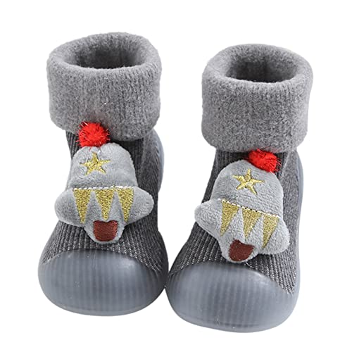 ReSin90s Krabbelschuhe Baby, Lauflernschuhe Kinder, Gummisohle Lauflernschuhe Süße Kleinkind Weicher Sohle Antirutsch Krabbelschuhe Slippers Babybodenschuhe Für Mädchen Junge von ReSin90s