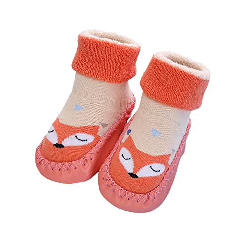 ReSin90s Krabbelschuhe Baby, Lauflernschuhe Kinder, rutschfeste Niedlicher Cartoon Weicher Stricken Sneaker Kinderschuhe Unisex Babybodenschuhe Hausschuhe Für Mädchen Junge von ReSin90s