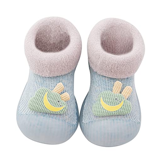 ReSin90s Krabbelschuhe Baby Lauflernschuhe Kinder Babyschuhe rutschfeste Niedlicher Cartoon Weicher Stricken Schuhe Jungen & Mädchen Kinderhausschuhe Sockenschuhe von ReSin90s