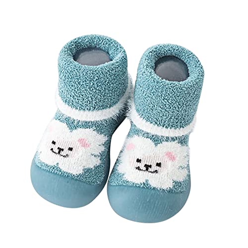 ReSin90s Krabbelschuhe Baby Lauflernschuhe Kinder Baumwollschuhe Gestrickte Kinderschuhe Krabbelschuhe Kinder Mädchen Barfussschuhe Kindergarten Slippers Jungen von ReSin90s