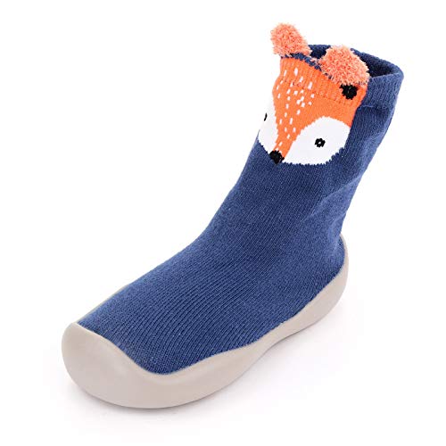 ReSin90s Krabbelschuhe Baby Lauflernschuhe Kinder rutschfeste Lauflernschuhe Cartoon Socken Schuhe Krabbelsocken Sockenschuhe Für Mädchen Junge von ReSin90s