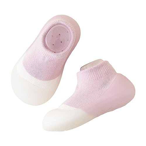 ReSin90s Krabbelschuhe Baby Lauflernschuhe Kinder rutschfeste Socken Schuhe Hausschuhe Mit Anti-Rutsch Weiche Sohle Socken Kinder Mädchen Barfussschuhe Kindergarten Slippers Jungen von ReSin90s