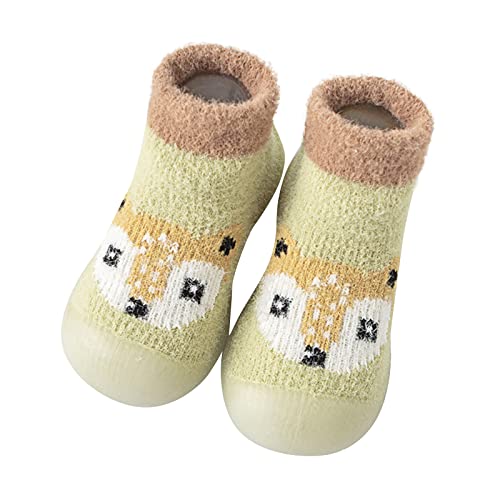 ReSin90s Krabbelschuhe Baby Lauflernschuhe Kinder rutschfeste Lauflerner Schuhe Kleinkind Weicher Stricken Babybodenschuhe,Krabbelsocken Sockenschuhe Für Mädchen Junge von ReSin90s