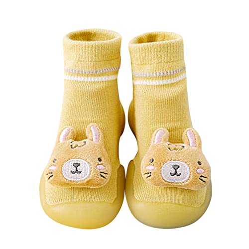 ReSin90s Krabbelschuhe Kinder Lauflernschuhe Baumwollschuhe Gestrickte Kinderschuhe Krabbelschuhe Jungen & Mädchen Kinderhausschuhe Sockenschuhe von ReSin90s