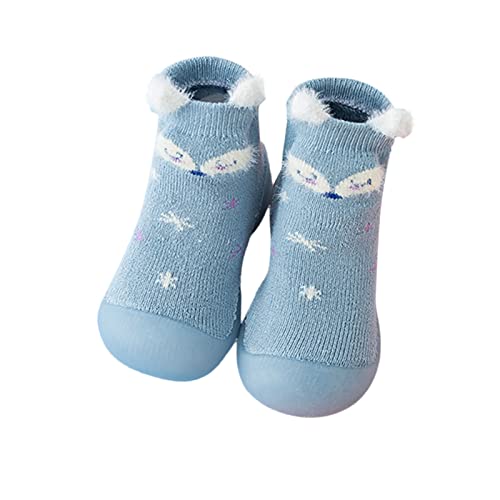 ReSin90s Krabbelschuhe Kinder Lauflernschuhe Lauflernschuhe Kinder Socke Mit Gummisohle rutschfeste Hüttenschuhe Kinderschuhe Unisex Babybodenschuhe Hausschuhe Für Mädchen Junge von ReSin90s