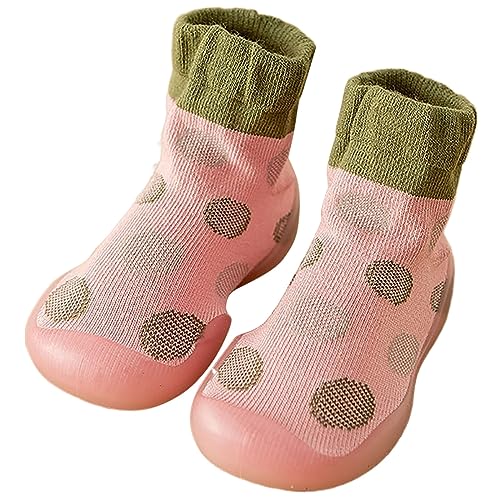 ReSin90s Krabbelschuhe Kinder Lauflernschuhe rutschfeste Baby Schuhe Weicher Stricken Cartoon Sneaker Herbst Winter Warme Sockenschuhe Junge Bodensocken von ReSin90s