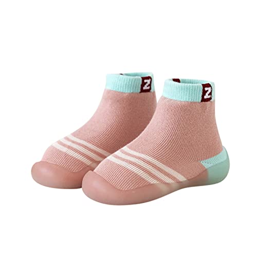 ReSin90s Krabbelschuhe Kinder Lauflernschuhe Unisex Krabbelschuhe Barfußschuhe Lauflernschuhe Kleinkind Niedliche Cartoon Weiche Stricken Pour Bébé, Unisex Pantoufles Pour Fille Garçon von ReSin90s