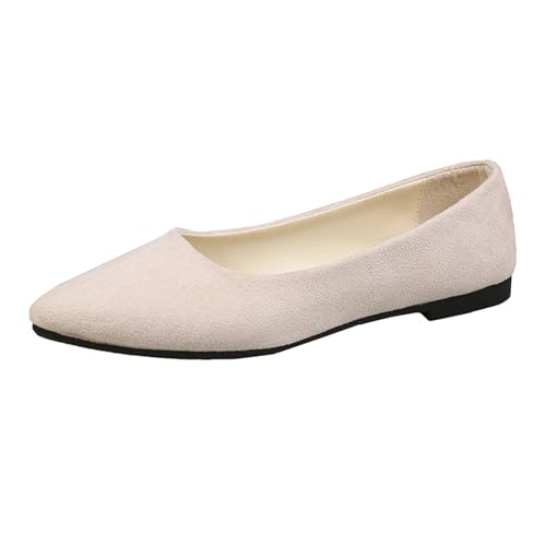 ReSin90s Loafer Flats Für Damen Slip on Schuhe rutschfest Flach Loafer Slippers Business-Loafers Mit Runde Zehe Geschlossene Halbschuhe von ReSin90s