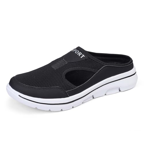 ReSin90s Mesh Sabot Sommer Hausschuhe Damen Leicht Gartenschuhe Atmungsaktive Walkingschuhe Mit rutschfest Gesundheitsschuhe Slipper Sabots Outdoor Indoor von ReSin90s