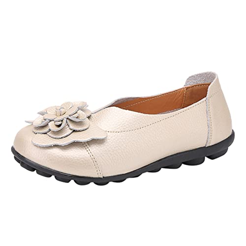 ReSin90s Mokassins Damen Loafer Elegant Lässige Flache Slippers Bequeme Weich Flache Schuhe Weiche Sohle Slip-On Halbschuhe Ohne Absatz Vegan Mit Schnalle von ReSin90s
