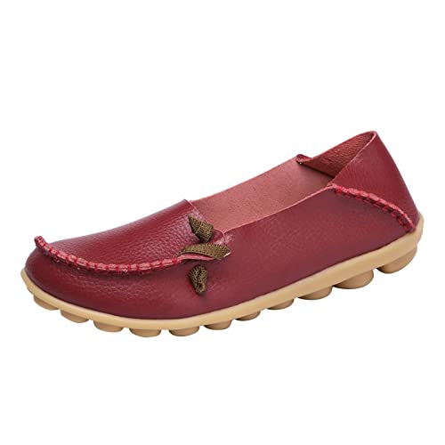 ReSin90s Mokassins Damen Loafer Segelschuhe Aus PU Leder Freizeit Walkingschuhe Slip on Flache Schuhe Loafers Wanderschuhe Comfortable & Light-Weight ReSin90s Mokassins Damen Loafer Segelschuhe Aus PU Leder Freizeit Walkingschuhe Slip on Flache Schuhe Loafers Wanderschuhe Comfortable & Light-Weight von ReSin90s