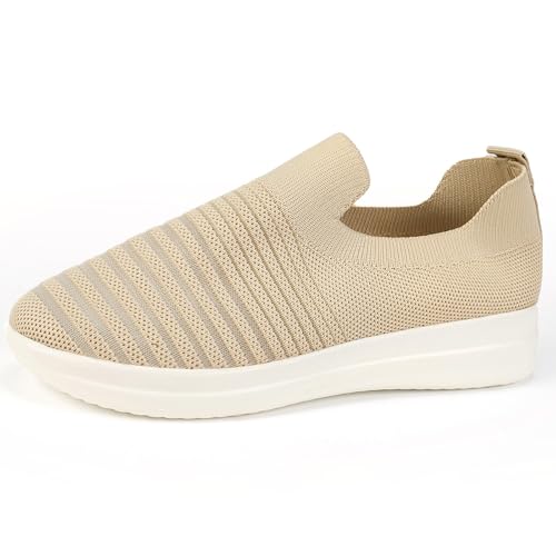 ReSin90s Orthopädische Schuhe Damen Bequeme Mokassins Damen Loafer Slippers Slip on Sneakers Freizeitschuhen Mit Keilabsatz Wanderschuhe Halbschuhe Outdoor Sommerschuhe Sportsschuhe von ReSin90s