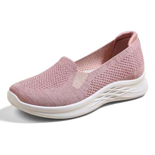 ReSin90s Orthopädische Schuhe Damen Bequeme Mokassins Damen Loafer Slippers Slip on Sneakers Freizeitschuhen rutschfest Atmungsaktiv Leichtgewichts Outdoor Running Tennisschuhe von ReSin90s