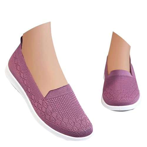 ReSin90s Orthopädische Schuhe Damen Bequeme Slip Auf Casual Flat Mocassin Vermascht Memory Schaum Schuhe Anti Rutsch Laufschuhe Outdoor Walkingschuhe Laufschuhe Outdoor Laufschuhen Turnschuhe von ReSin90s