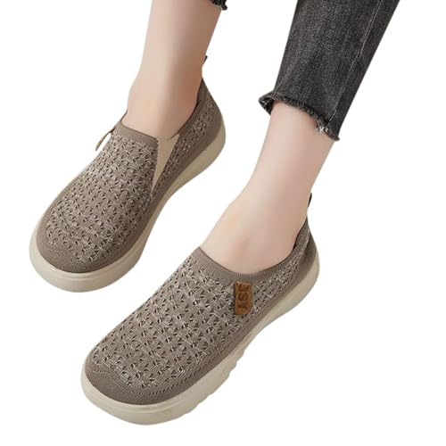 ReSin90s Orthopädische Schuhe Damen Einzelne Flache Schuhe Plateau Loafers Memory Schaum Schuhen Mit Keilabsatz Wanderschuhe Halbschuhe Walking Schuhen Outdoor Fitness Sommerschuhe von ReSin90s