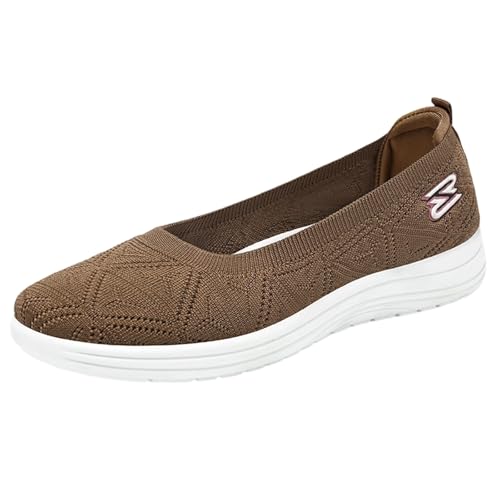 ReSin90s Orthopädische Schuhe Damen Mesh Leichte Atmungsaktiv Freizeitschuhen Slip on Sneakers Weich Strickstoff Freizeitschuhe Walkingschuhe Outdoor Laufschuhen Turnschuhe von ReSin90s