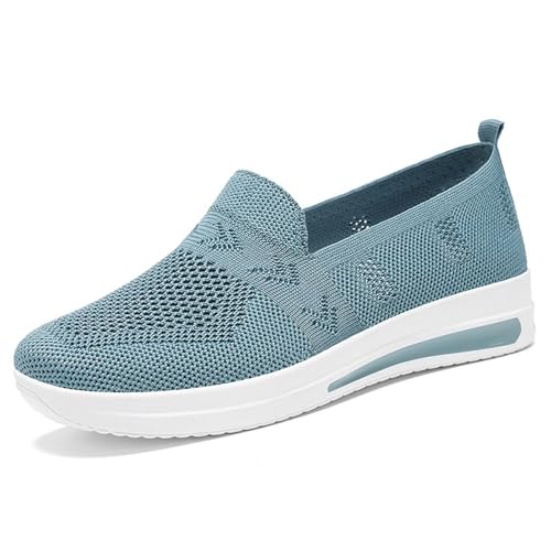 ReSin90s Orthopädische Schuhe Damen Vermascht Turnschuhe Leichte Atmungsaktive Lässige Komfort Flache Weich Strickstoff Freizeitschuhe Walkingschuhe Outdoor Laufschuhen Turnschuhe von ReSin90s
