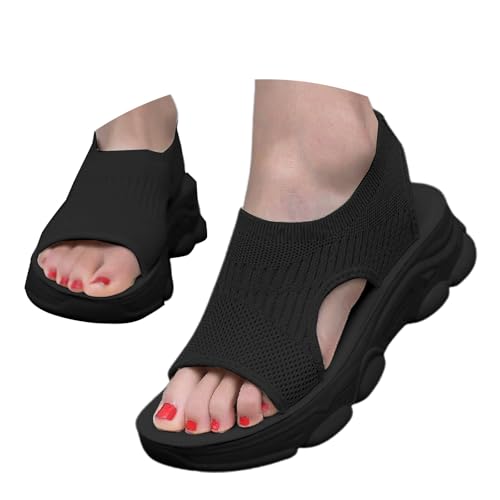 ReSin90s Sandalen Damen Elegant Espadrilles Sandalen Mit Offener Zehenpartie Sommerschuhe Atmungsaktive Bequeme Weiche Fliegen Weben Sandale Flach Strand Schuhe Bohemian Sandaletten Riemchensandalen ReSin90s Sandalen Damen Elegant Espadrilles Sandalen Mit Offener Zehenpartie Sommerschuhe Atmungsaktive Bequeme Weiche Fliegen Weben Sandale Flach Strand Schuhe Bohemian Sandaletten Riemchensandalen von ReSin90s