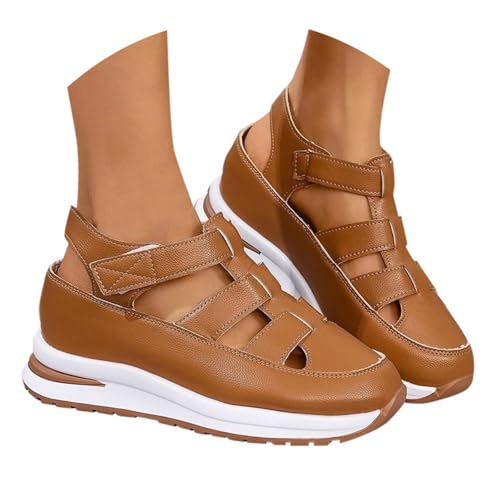 ReSin90s Sandalen Damen Leichte Orthopedische Sandals Schuhe Sommerschuhe Bequeme Orthopädische Sandale Atmungsaktive Sport Sandale Pantoletten Hausschuhe Mit Verstellbaren Riemen von ReSin90s