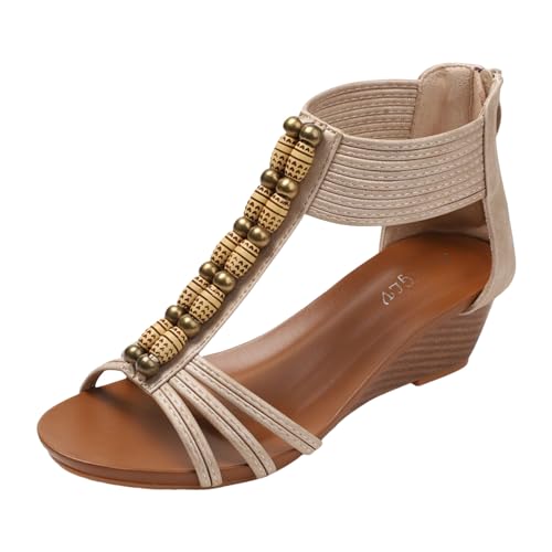 ReSin90s Sandalen Damen Mit Absatz Sommer Bequem Elegant Sandalen Mit Strass Perlen Bohemia Strand Schuhe Freizeit Sommerschuhe Damensandalen Strandschuhe ReSin90s Sandalen Damen Mit Absatz Sommer Bequem Elegant Sandalen Mit Strass Perlen Bohemia Strand Schuhe Freizeit Sommerschuhe Damensandalen Strandschuhe von ReSin90s