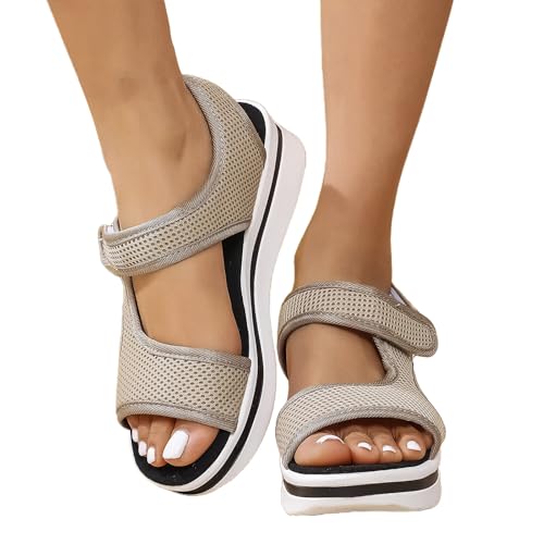 ReSin90s Sandalen Damen Orthopädische Sandalen Sommer Waschbare Slingback Slide Elegante Plateau Sandals Zum Hineinschlüpfen Sommerschuhe Casual Ankle Elastic Strandsandaletten Flip Flops ReSin90s Sandalen Damen Orthopädische Sandalen Sommer Waschbare Slingback Slide Elegante Plateau Sandals Zum Hineinschlüpfen Sommerschuhe Casual Ankle Elastic Strandsandaletten Flip Flops von ReSin90s