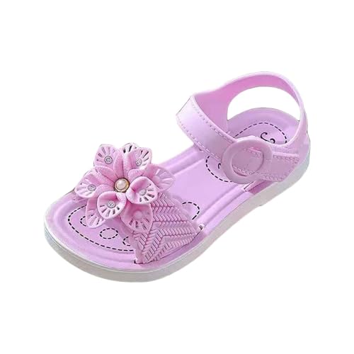 ReSin90s Sandalen Mädchen Kinderschuhe Offene Spitze Knöchelriemen Kleid Schuhe Hochzeit Für Kleinkind Bowknot Prinzessin Schuhe Rutschfeste Hausschuhe Strandschuhe Outdoor Walking Schuhe von ReSin90s