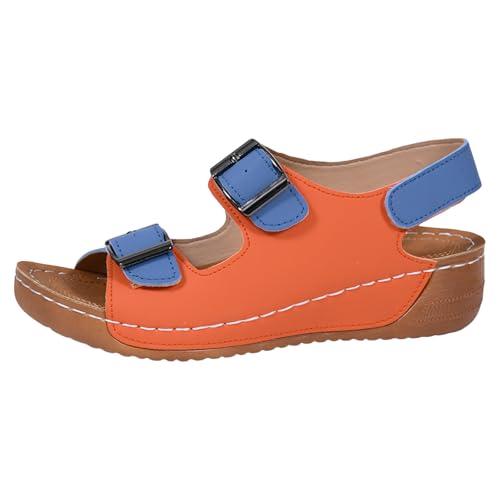 ReSin90s Sandaletten Damen Atmungsaktive Bequeme Weiche Fliegen Weben Sandale Open Toe Wedges Strand Im Freien Dicke Boden Sandalen Barfuss Sandalette Damensandalen Treckingsandalen ReSin90s Sandaletten Damen Atmungsaktive Bequeme Weiche Fliegen Weben Sandale Open Toe Wedges Strand Im Freien Dicke Boden Sandalen Barfuss Sandalette Damensandalen Treckingsandalen von ReSin90s