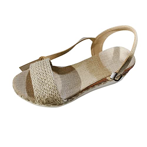 ReSin90s Sandaletten Damen Outdoor Wassersandalen Casual Sandale Plateau Sandale Knöchelriemen Offene Zehe Sommer Geflochtene Sandalen Plateausandalen Pantoletten Frauen Slipper Sandals von ReSin90s