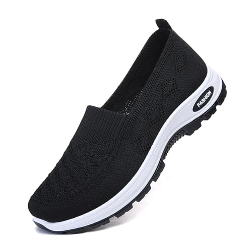 ReSin90s Sneaker Damen Laufschuhe Bequem Sneaker Atmungsaktives Vermascht Memory Schaum Lässige Komfort Laufschuhe Freizeitschuhe Outdoor Sommerschuhe Sportsschuhe von ReSin90s