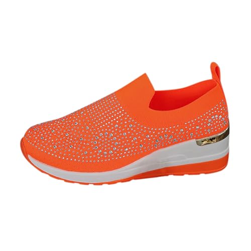 ReSin90s Sneaker Damen Laufschuhe Sommer Leicht Weite H Vermascht Orthopädische Schuhe Atmungsaktive Sneaker Mit Keilabsatz Wanderschuhe Halbschuhe Sportschuhe Bequeme Outdoor Sommerschuhe Turnschuhe von ReSin90s