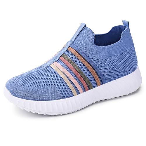 ReSin90s Sneaker Damen Laufschuhe Turnschuhe Sportschuhe Leichte Hallenschuhe Atmungsaktiv Straßenlaufschuhe Laufschuhe Fitness Schuhe Walkingschuhe Für Trekking von ReSin90s