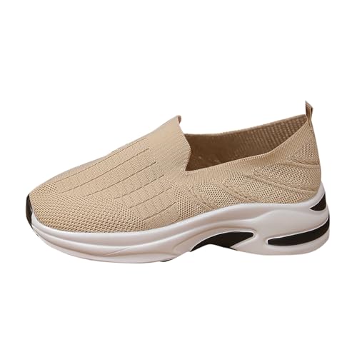 ReSin90s Sneaker Damen Loafer Slipper Bequeme Mokassins Damen Loafer Slippers Slip on Sneakers Freizeitschuhen Mit Keilabsatz Wanderschuhe Halbschuhe Slip-On Sportsschuhe Sommerschuhe von ReSin90s