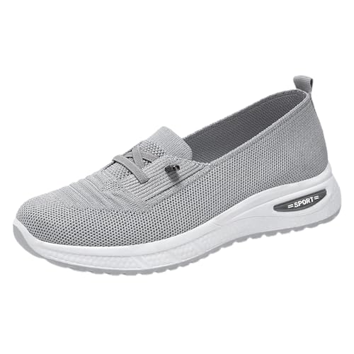 ReSin90s Sneaker Damen Loafer Slipper Diabetiker Schuhe Vermascht - Sommer Leicht Walkingschuhe Mit Keilabsatz Wanderschuhe Halbschuhe Sportschuhe Bequeme Outdoor Sommerschuhe Turnschuhe von ReSin90s