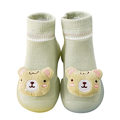 ReSin90s Sockenschuhe Baby Krabbelschuhe Baby, rutschfest Pantoffeln Atmungsaktive Weich Lauflernschuhe Kleinkinder Schuhe Kinderschuhe Babybodenschuhe Für Mädchen Jungen von ReSin90s