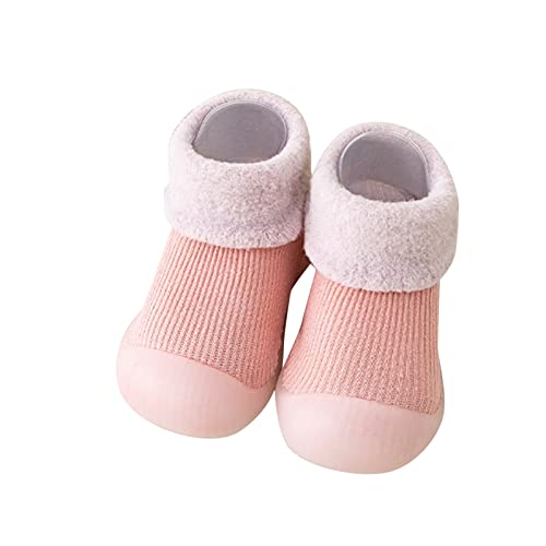 ReSin90s Sockenschuhe Baby Krabbelschuhe Baby, rutschfeste Lauflerner Schuhe Kleinkind Weicher Stricken Slippers Babybodenschuhe Für Mädchen Junge von ReSin90s
