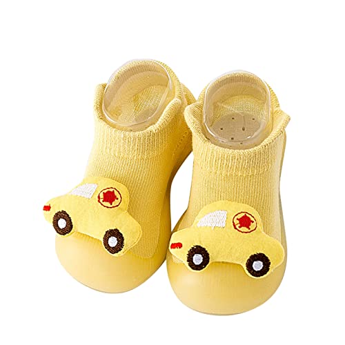 ReSin90s Sockenschuhe Baby Krabbelschuhe Baby, rutschfeste Socken Schuhe Hausschuhe Mit Anti-Rutsch Weiche Sohle Socken Tiermotive Für Baby Mädchen Jungen Kinder von ReSin90s