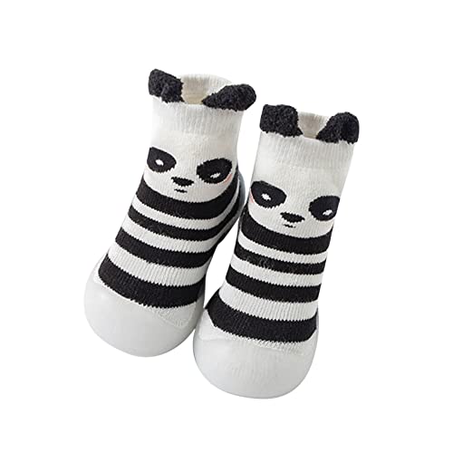 Sockenschuhe Baby Krabbelschuhe Baby, Unisex Krabbelschuhe Barfußschuhe Lauflernschuhe Kleinkind Niedliche Cartoon Weiche Stricken Barfussschuhe Baby Shoes Krabbelsocken von ReSin90s