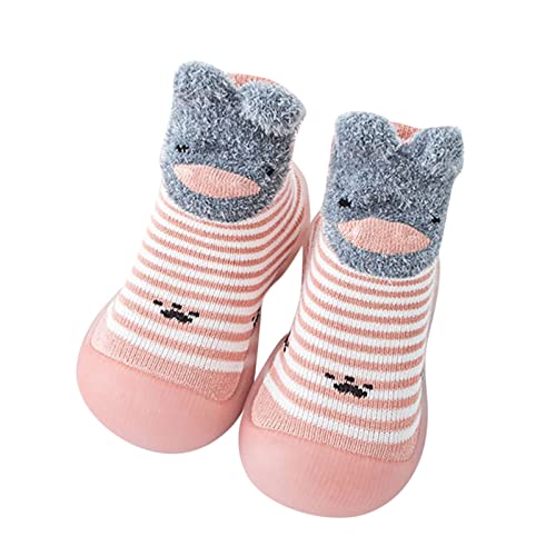 ReSin90s Sockenschuhe Baby Krabbelschuhe Baby, Unisex Krabbelschuhe Barfußschuhe Lauflernschuhe Kleinkind Niedliche Cartoon Weiche Stricken Jungen & Mädchen Kinderhausschuhe Sockenschuhe von ReSin90s