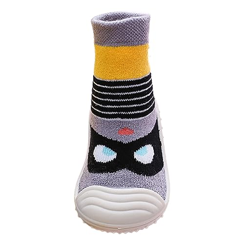ReSin90s Sockenschuhe Baby Krabbelschuhe Baby, rutschfeste Hüttenschuhe Cartoon Weicher Stricken Socken Hüttenschuhe Babybodenschuhe,Krabbelsocken Sockenschuhe Für Mädchen Junge von ReSin90s