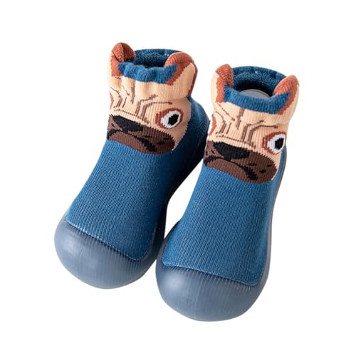 ReSin90s Sockenschuhe Baby Krabbelschuhe Lauflernschuhe Babyschuhe rutschfeste Niedlicher Cartoon Weicher Stricken Schuhe Kinder Mädchen Barfussschuhe Kindergarten Slippers Jungen von ReSin90s