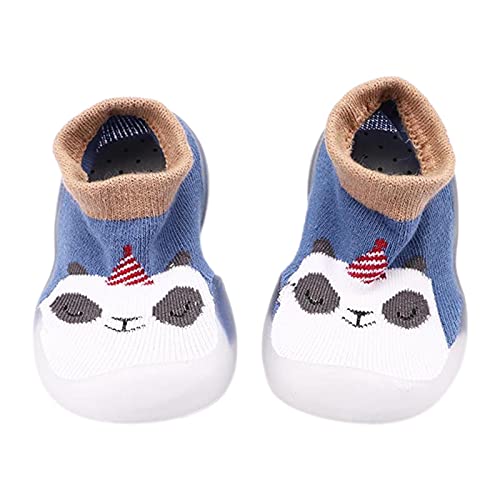 ReSin90s Sockenschuhe Baby Krabbelschuhe Lauflernschuhe Lauflernschuhe Kinder Socke Mit Gummisohle rutschfeste Hüttenschuhe Slippers Babybodenschuhe Für Mädchen Junge von ReSin90s