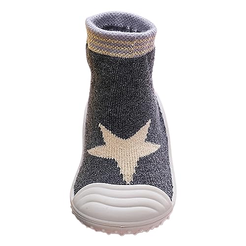 ReSin90s Sockenschuhe Baby Krabbelschuhe Lauflernschuhe rutschfeste Niedlicher Cartoon Weicher Stricken Socken Slippers Babybodenschuhe Für Mädchen Junge von ReSin90s