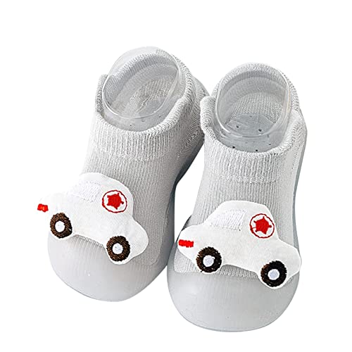 ReSin90s Sockenschuhe Baby Krabbelschuhe Lauflernschuhe Unisex Krabbelschuhe Barfußschuhe Lauflernschuhe Kleinkind Niedliche Cartoon Weiche Stricken Tiermotive Für Baby Mädchen Jungen Kinder von ReSin90s
