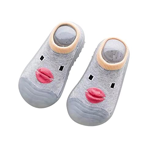 ReSin90s Sockenschuhe Baby Krabbelschuhe Lauflernschuhe rutschfeste Lauflerner Schuhe Kleinkind Weicher Stricken Hausschuhe Herbst Winter Warme Sockenschuhe Junge Bodensocken von ReSin90s