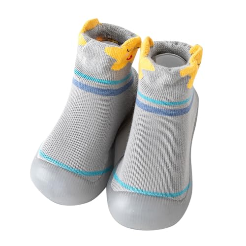 ReSin90s Sockenschuhe Baby Schuhe Gummisohle Lauflernschuhe Süße Kleinkind Weicher Sohle Antirutsch Krabbelschuhe Babybodenschuhe,Krabbelsocken Sockenschuhe Für Mädchen Junge von ReSin90s
